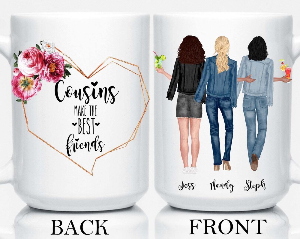 Best Cousin Mug Gift For Cousins Best Friend Mug Personalized Cup Mug For Family