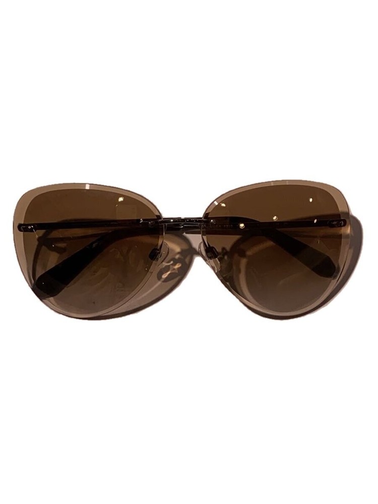 Chanel Women's 4239 287 Silver Brown Sunglasses