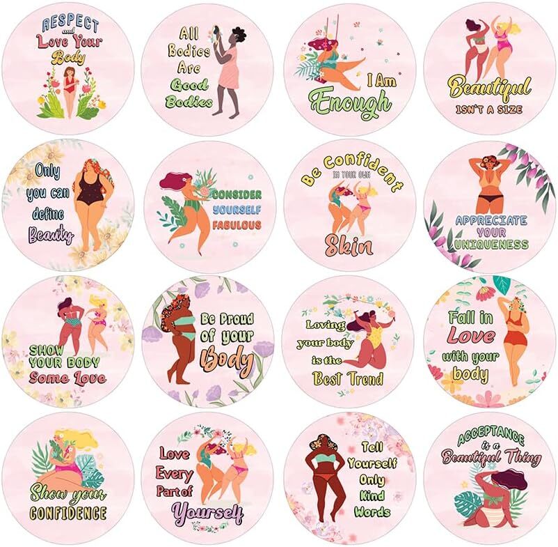 All Bodies Are Good Bodies Stickers (5 Sets X 16 Designs)
