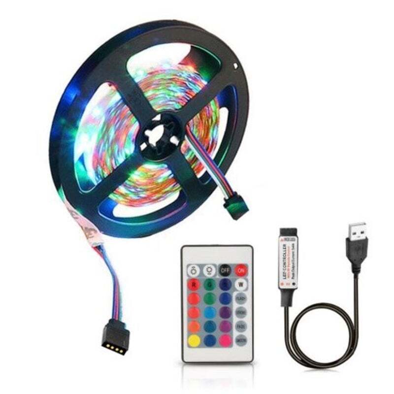 Zdmusb 5V Flexible Discoloration Rgb 2835 Led String Lamp With Remote Control Mu