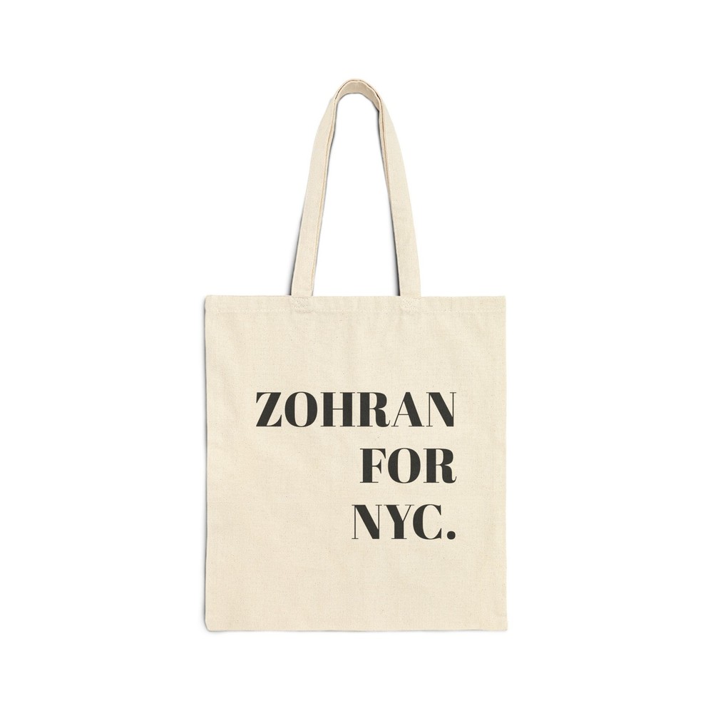 Zohran for Nyc-Cotton Canvas Tote Bag - Eco-Friendly, Chic Everyday Carryall