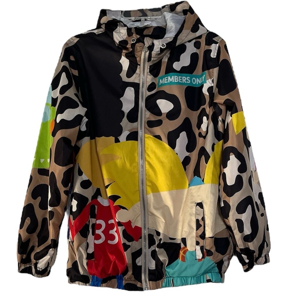 Members Only x Nickelodeon Windbreaker Jacket Hey Arnold Rugrats Unisex Small-image