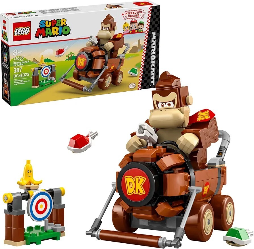 LEGO Super Mario Mario Kart Donkey Kong & DK Jumbo Building Toy for Collectors