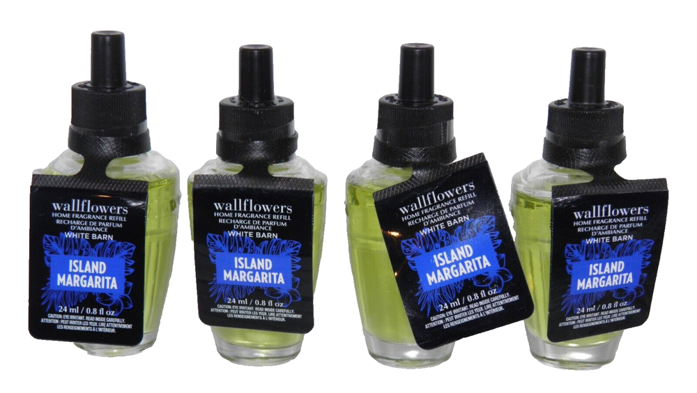 BATH & BODY WORKS ISLAND MARGARITA WALLFLOWER REFILL BULB WB (4 PACK)