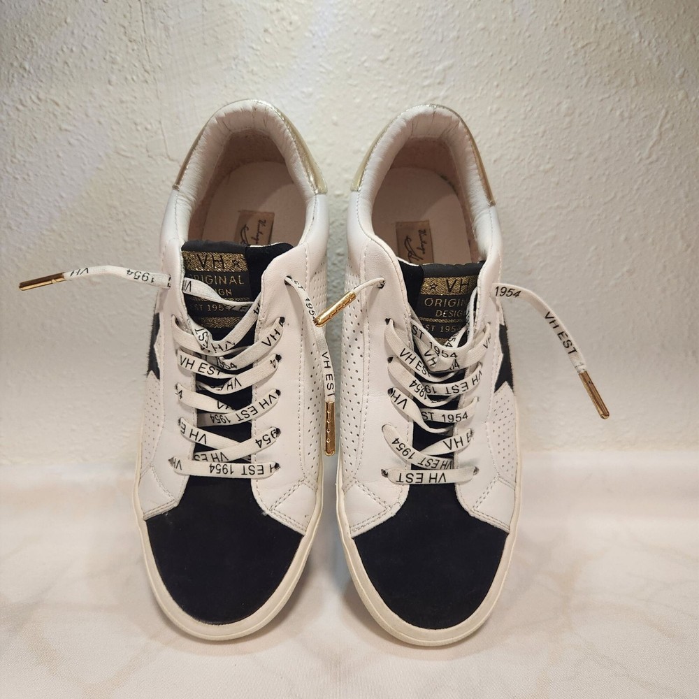 Vintage Havana Women's Size 7 Gadol Black/White Multi-color Distressed