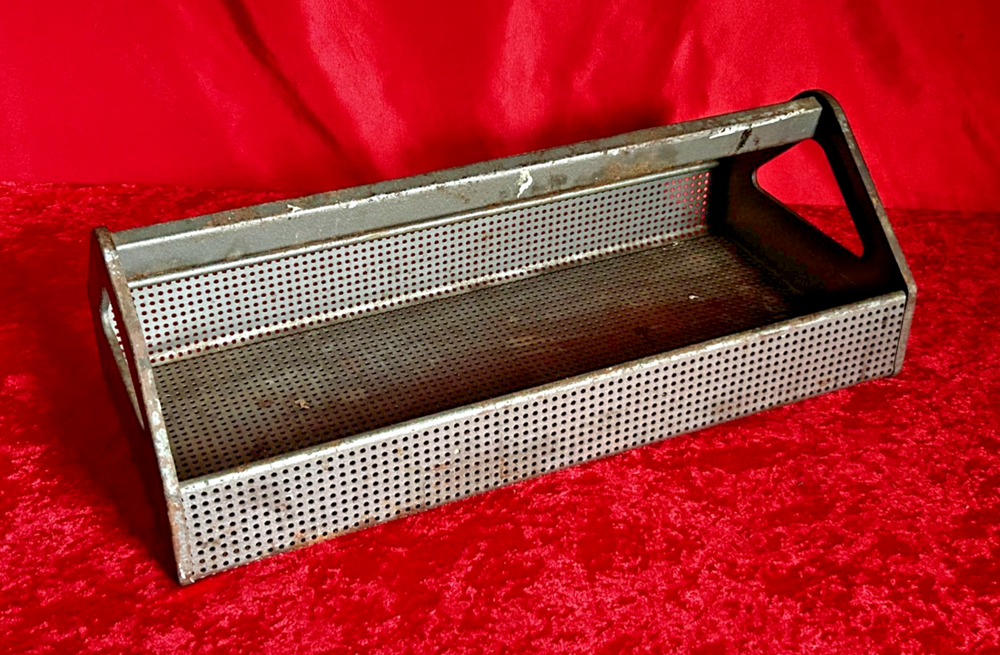 Vintage Craftsman 19x9 Perforated Metal Tool Tote Tray Model 6529 Rare