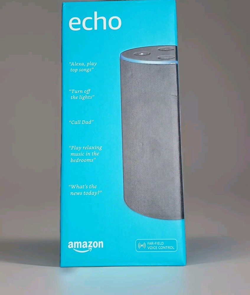 Amazon Echo (2nd Generation) Smart Assistant - Charcoal Fabric