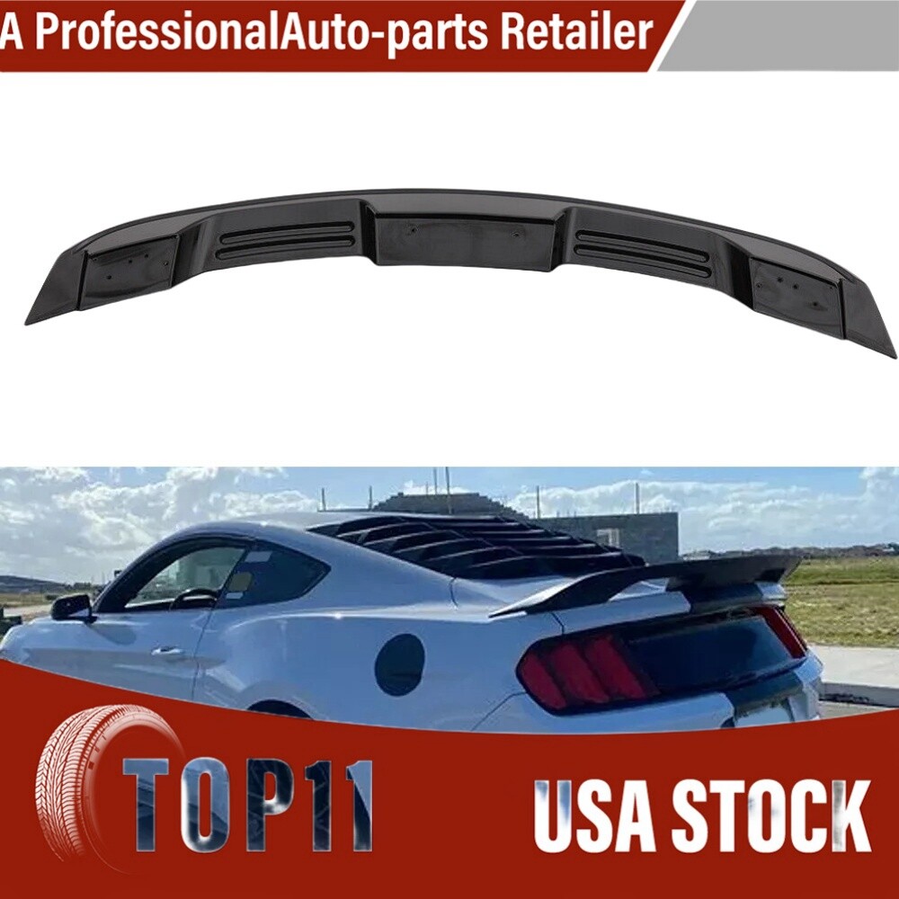 GT500 Style Glossy Black Rear Spoiler Wing for 2015-2023 Mustang