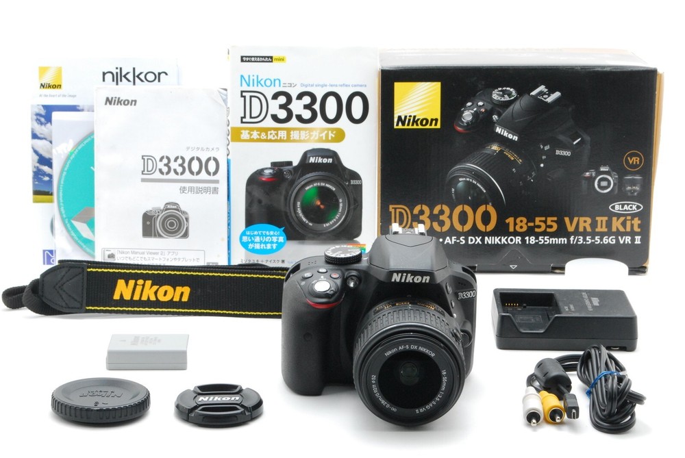 [Near Mint] Nikon D3300 24.2 MP Digital SLR Camera w/18-55mm VR Lens From Japan