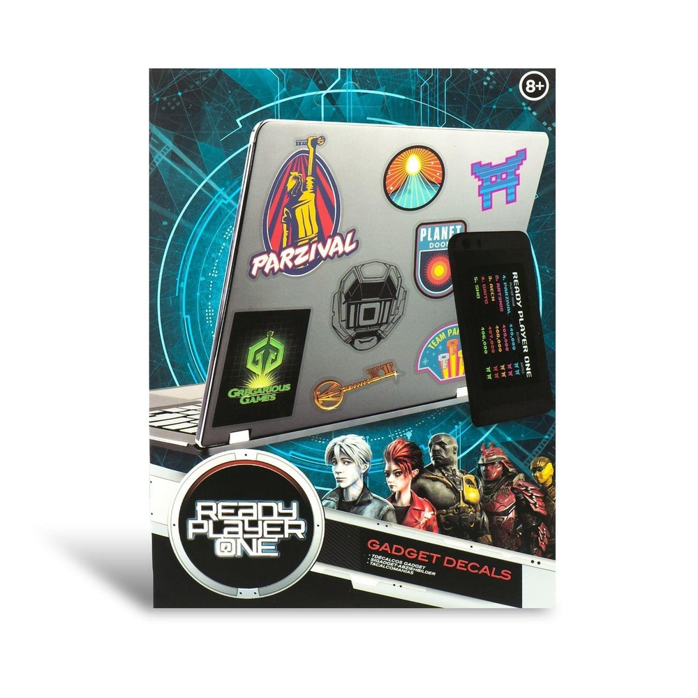 Retro Ready Player One Vinyl Decal Sticker Pack for Gadgets