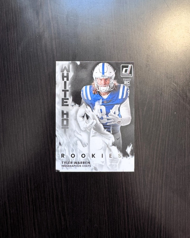 2025 Panini Donruss -Tyler Warren (RC) - #WHR-TWR - White Hot Rookies - Colts