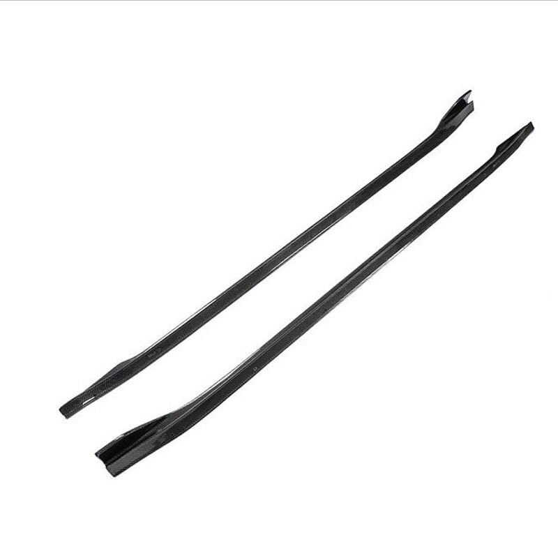 For 2019-2020 Tesla Model 3 Sedan Real Carbon Fiber Side Skirt Lip Spoiler 2pcs
