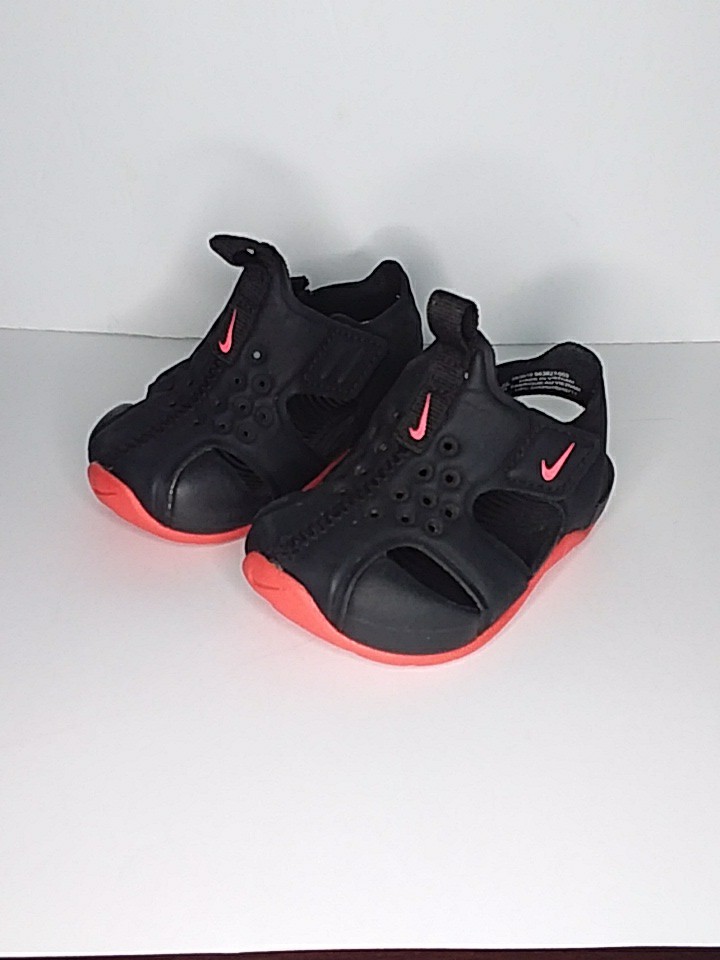 Nike Sunray Strap Sandals for Baby in Black Pink Size 3 C