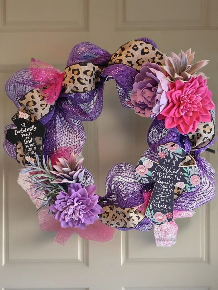 Elegant Purple Wreath for Every Celebration and Decor