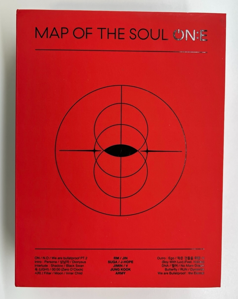BTS MAP OF THE SOUL ON:E DVD Photobook with 3 DVDs and Hologram Ticket Set