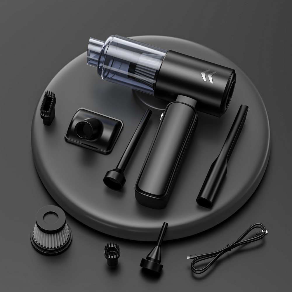 3in1カーホーム120W掃除機エアブロワーコードレスハンドヘルド真空エアダスター