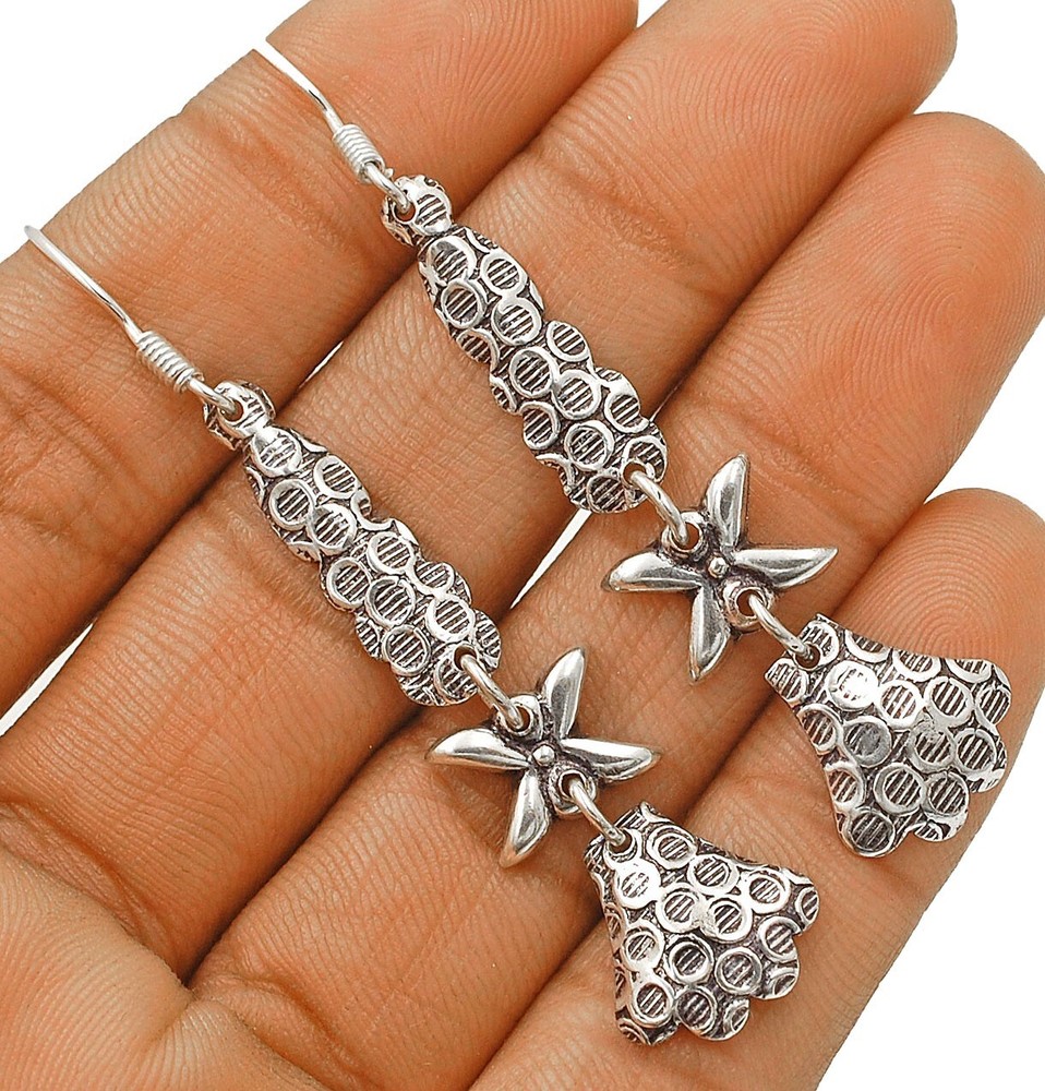 Handmade Silver Designer 925 Solid Sterling Silver Earrings Jewelry
