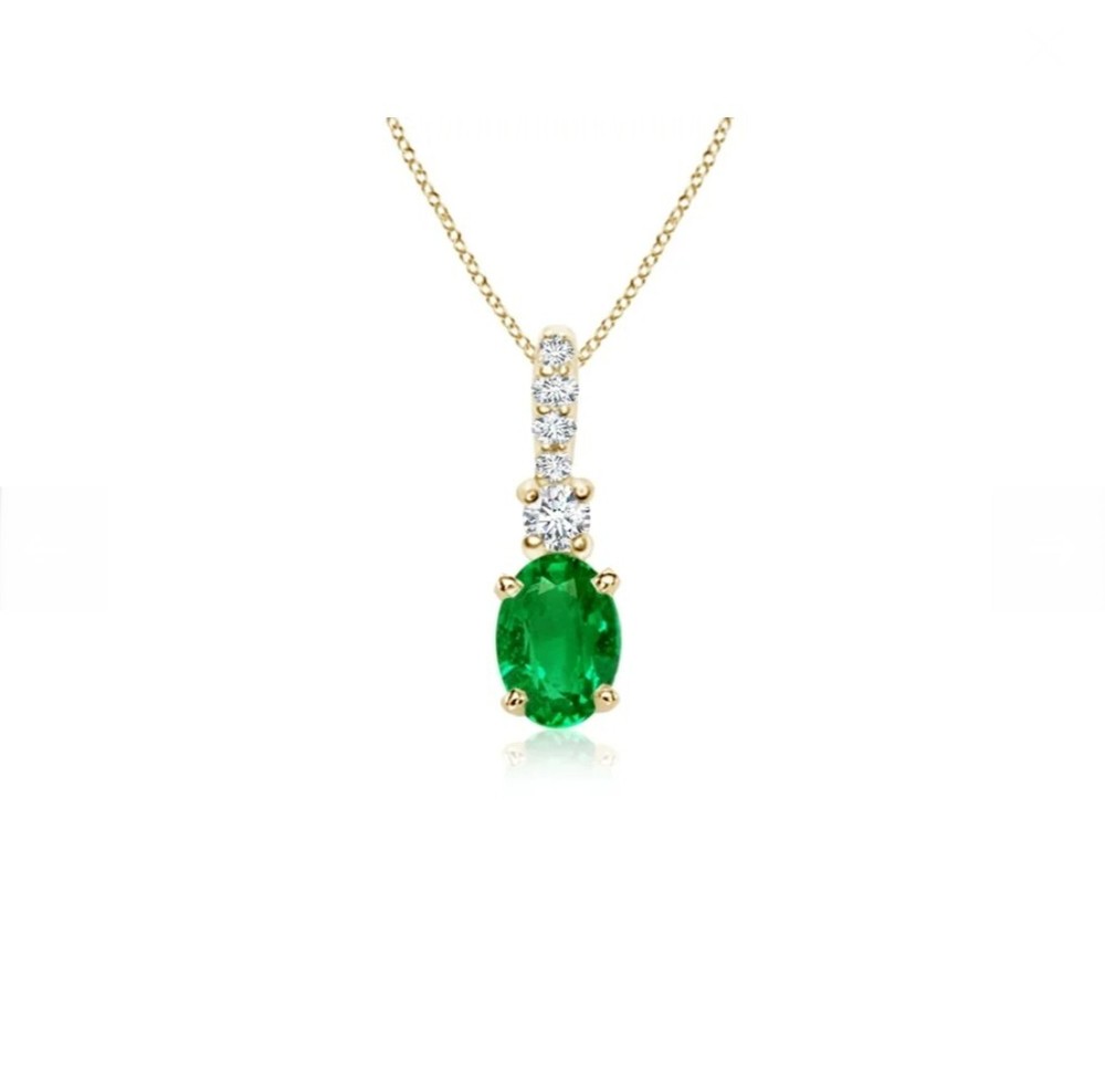 Amazing Green Emerald Pendant, Beautiful Green Emerald Pendant For Women