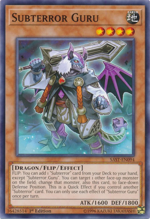 Subterror Guru SAST-EN094 1st Ed Common Lightly Played Yugioh Card