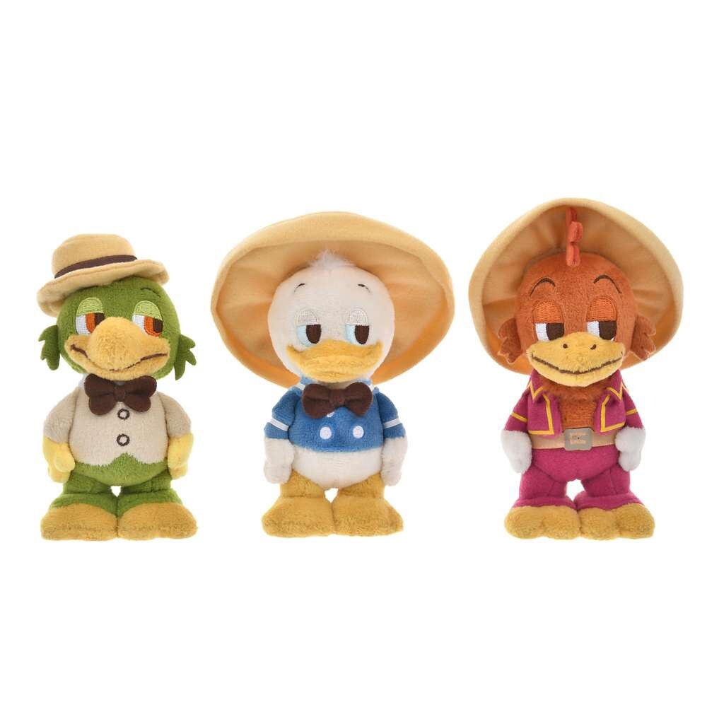 Tokyo Disney Store Donald Jose Carioca Panchito Plush Set with Stands