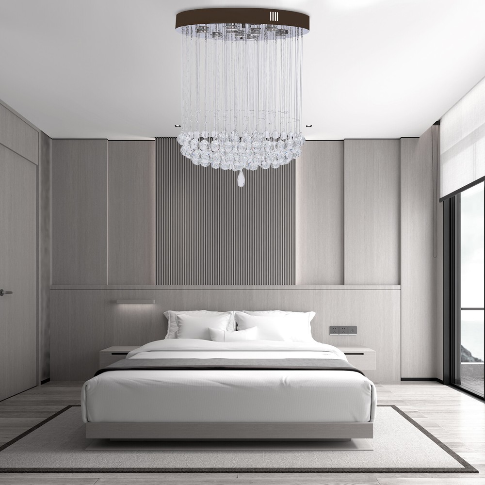 K9 LED Crystal Luxury Pendant Lamp, Chandelier Ceiling Light Lighting Fixtures!