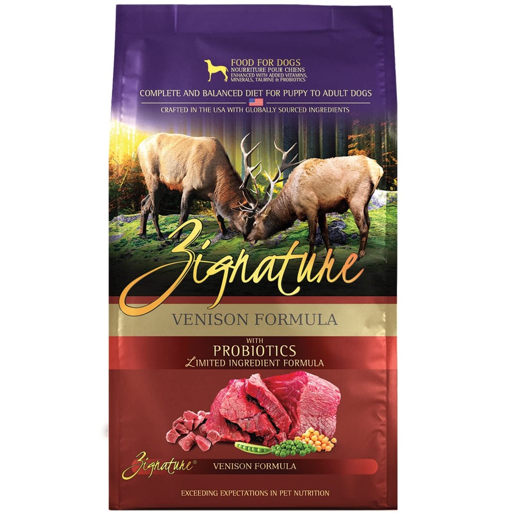 Zignature Venison Limited Ingredient Formula Dry 25 Pound (Pack of 1), Purple