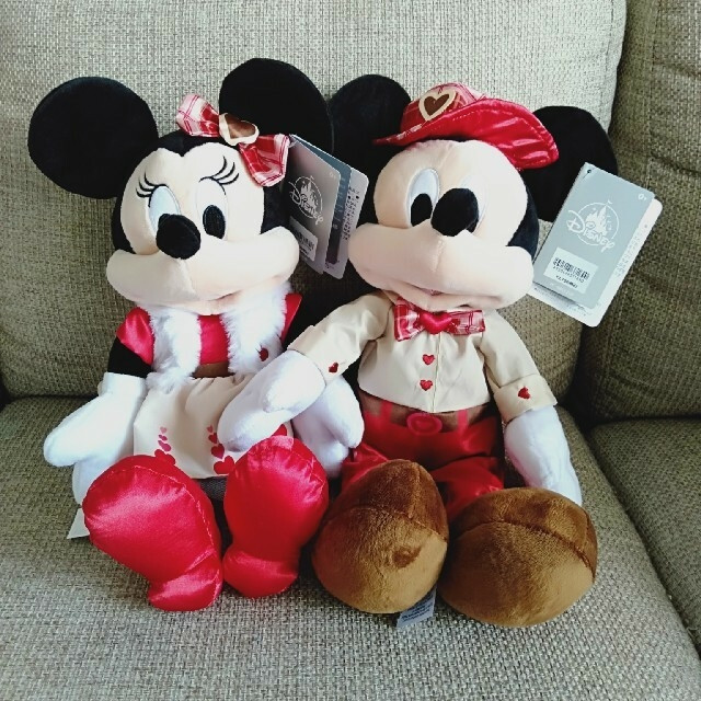 Mickey   Minnie Plush Heart Costume Valentine s Day