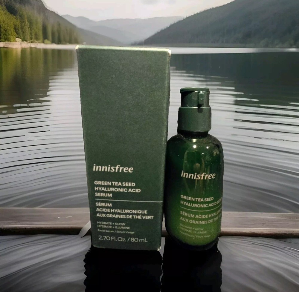 Innisfree Green Tea Hyaluronic Acid Serum 2.7oz Hydrate Glow Exp 1/2026