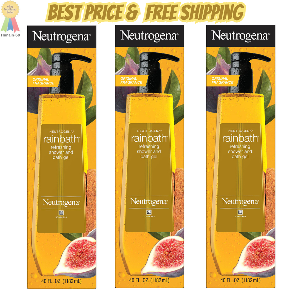 Neutrogena Rainbath Shower & Bath Gel Trio - Total 120 Oz
