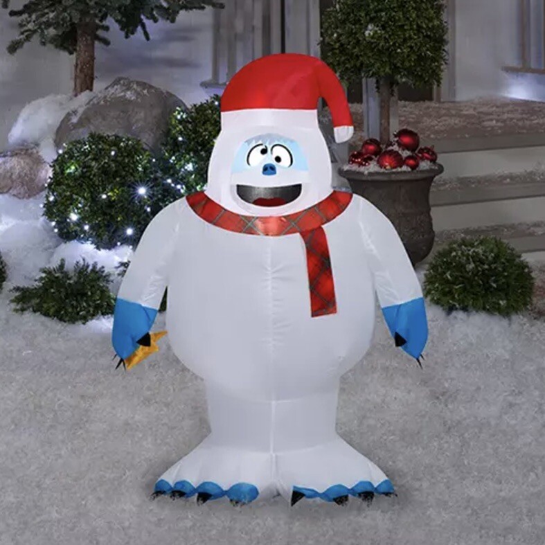 3.5ft Light-Up Rudolph Red Nosed Reindeer Inflatable Christmas Yard Decoration