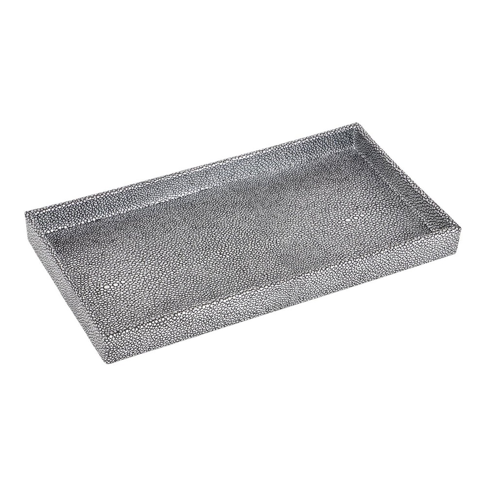 Home Basics Plastic Vanity Tray for Jewelry Makeup Perfume Cosmetics Storage