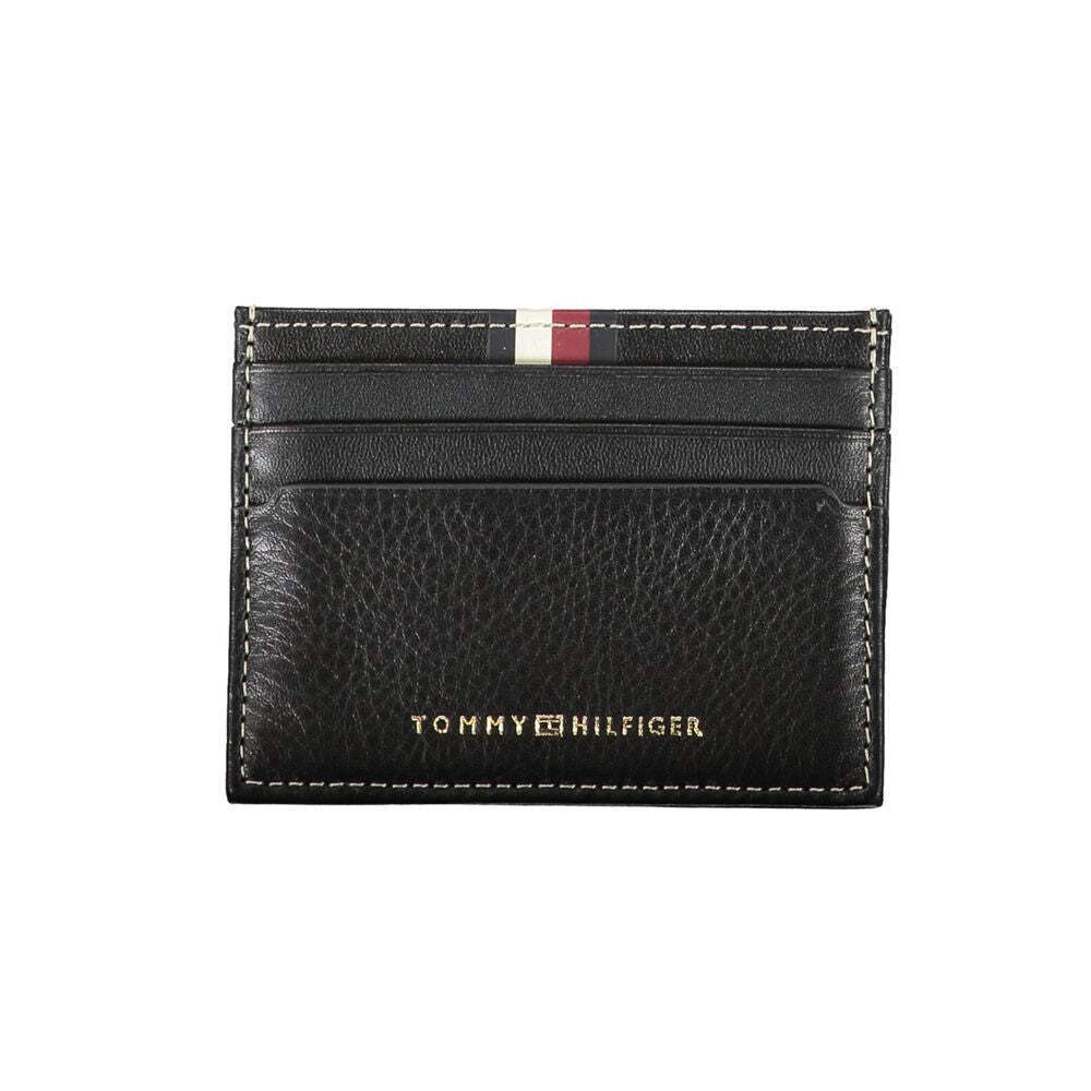 Tommy Hilfiger Mens Black Leather Wallet Stylish & Durable