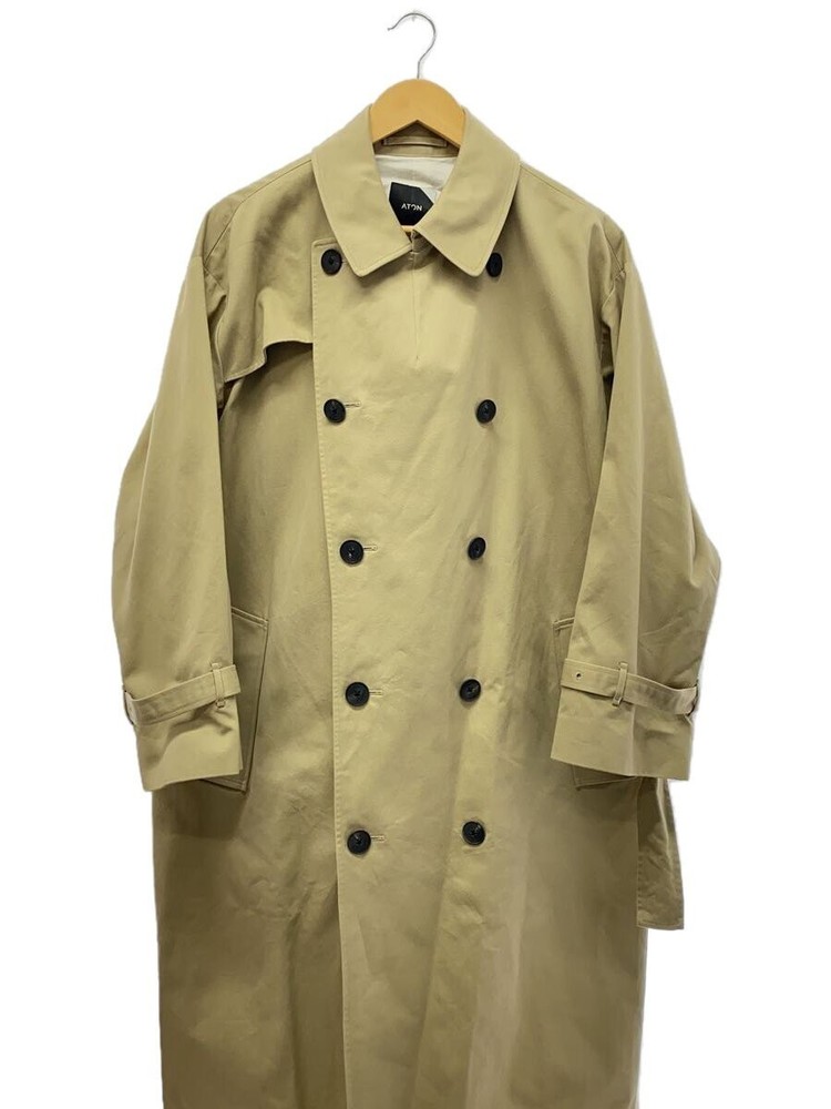 Aton Trench Coat/2/Cotton/Beg/Plain/7006762// 3361