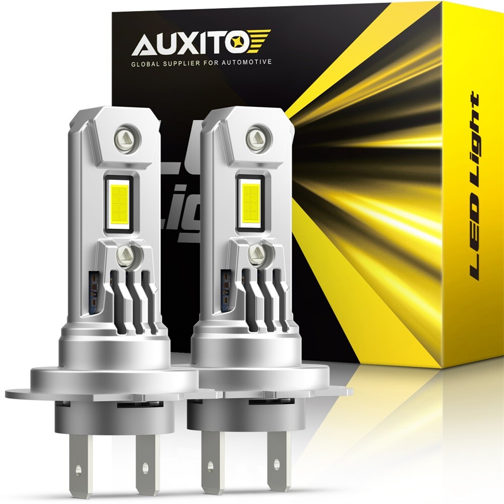 AUXITO H7 LED Headlights Kit Bulbs 6000K High Low Beam Super White Bright Lamps
