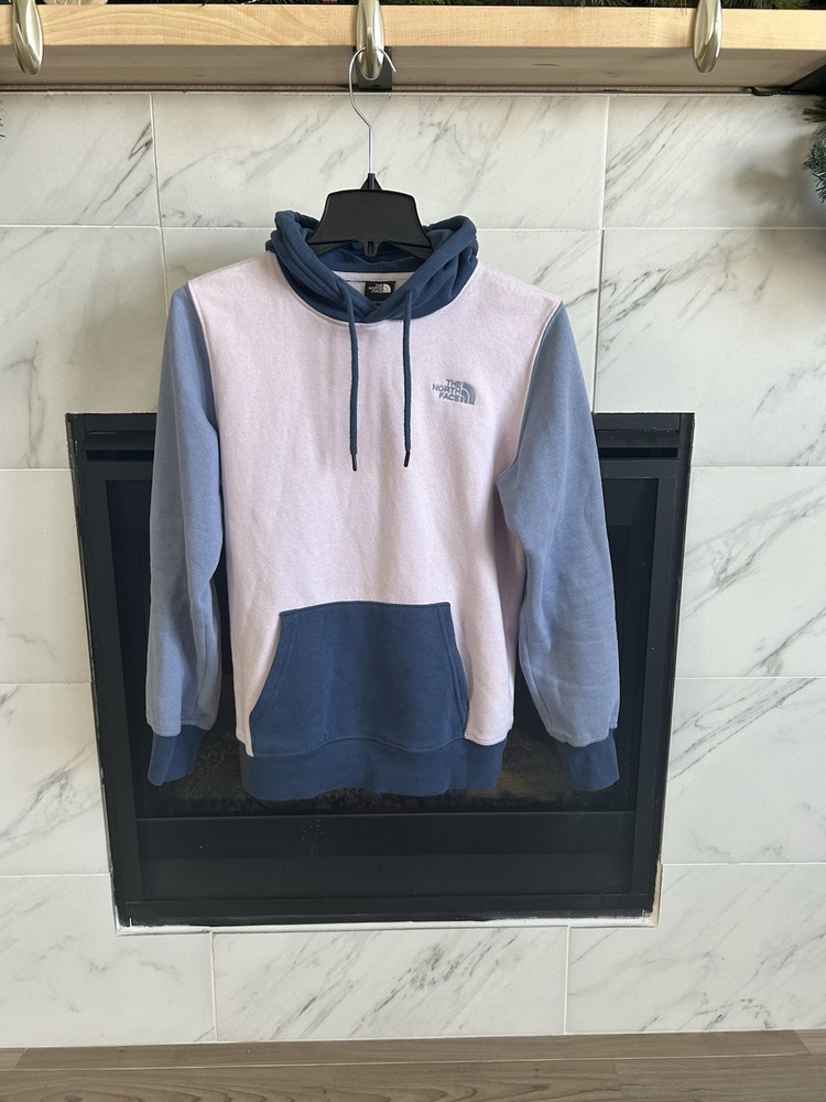 The North Face Hoodie Womens X Small (XS) Sweatshirt Pink Purple Fleece Cotton