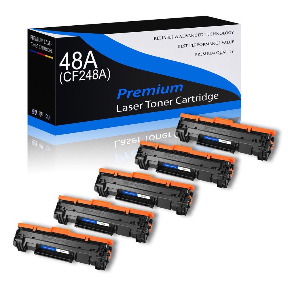5PK CF248A 48A Toner Cartridge for HP LaserJet Pro MFP M28w M29a M29w Printer