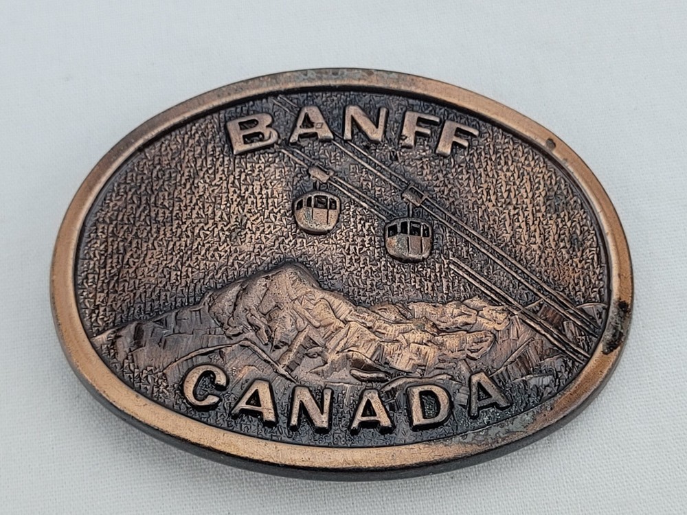 Vintage Banff Canada Gondola Belt Buckle - BB1