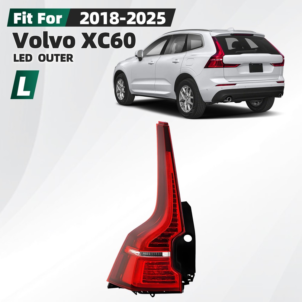 LED Tail Light For 2018-2024 2025 Volvo XC60 Brake Lamp Rear Outer Left Driver