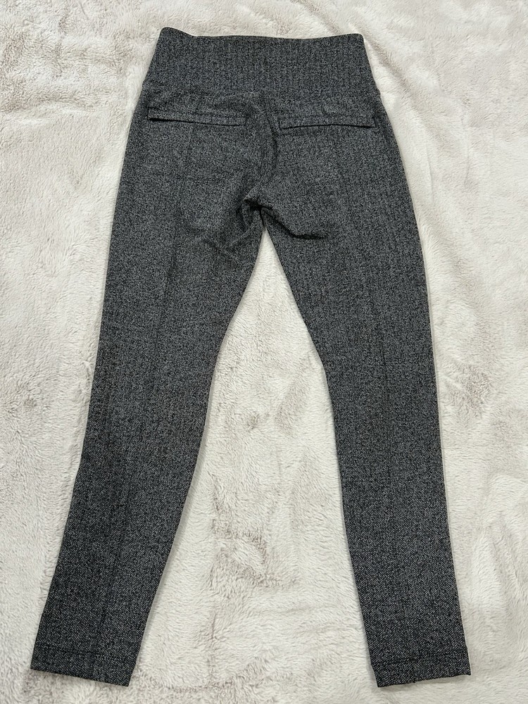 Gray Athleta Herringbone Metro High Waisted Leggings - small