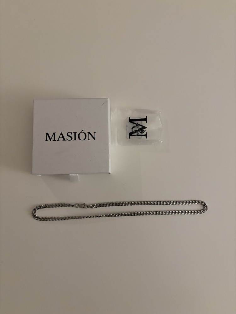 Masión - 5mm White Gold Cuban Chain (18”) (New)