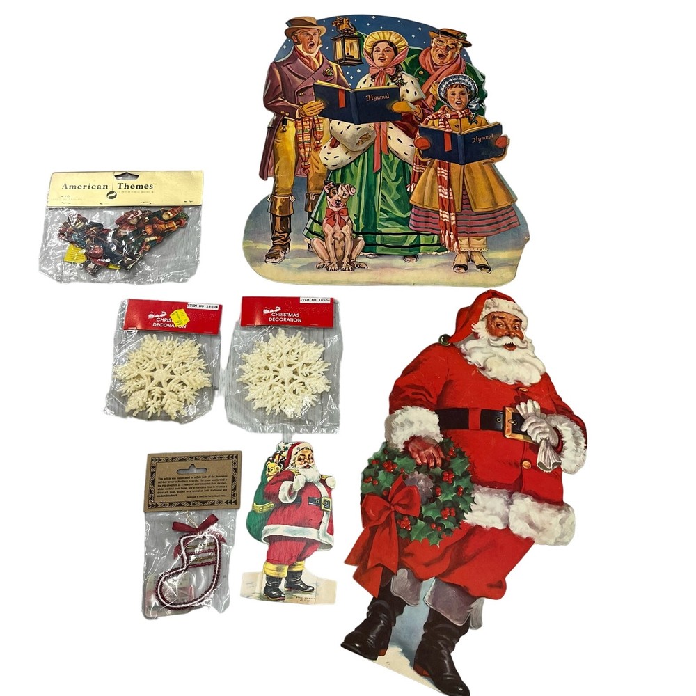 Vintage Christmas Decor Bundle - Assorted Holiday Ornaments New & Pre-Loved  