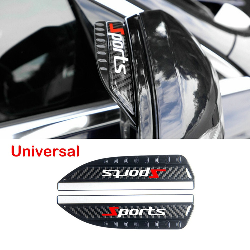 Carbon Fiber Side Mirror Sun Visor Rain Guard Eyebrow for Cars