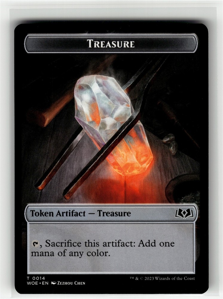 TREASURE TOKEN Wilds of Eldraine #14 WOE(NM+)(MTG)