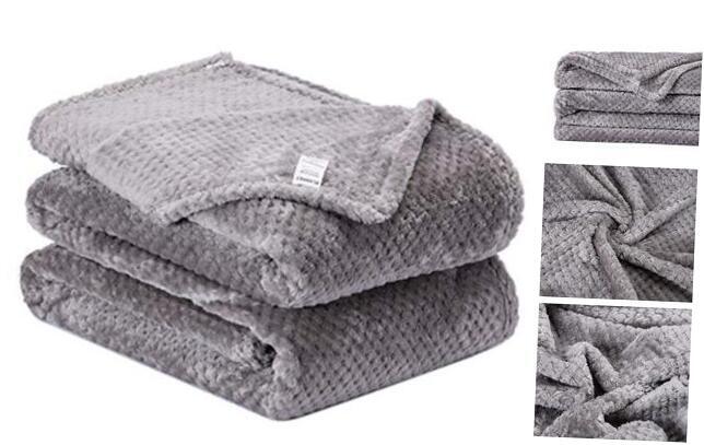 Fuzzy Throw Blanket, Plush Fleece Blankets for Queen(80