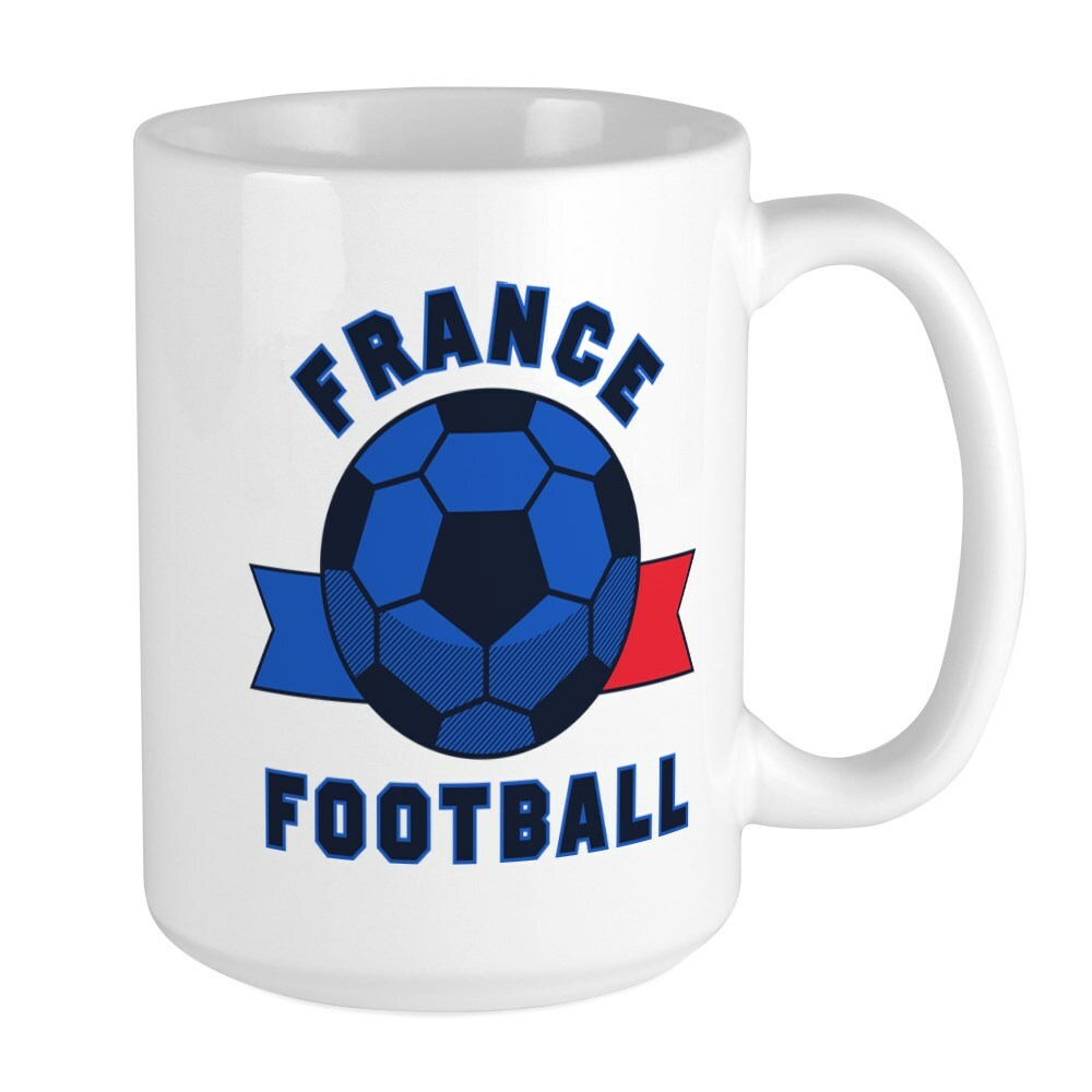 CafePress France Football Mugs Large Mug (290016928)