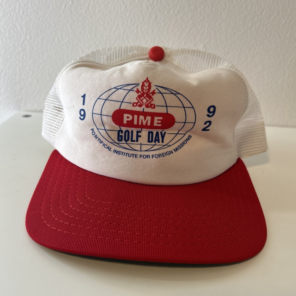 Pime Golf Day 1992 Snap Back Trucker Hat Mesh New Era Pro Design-image