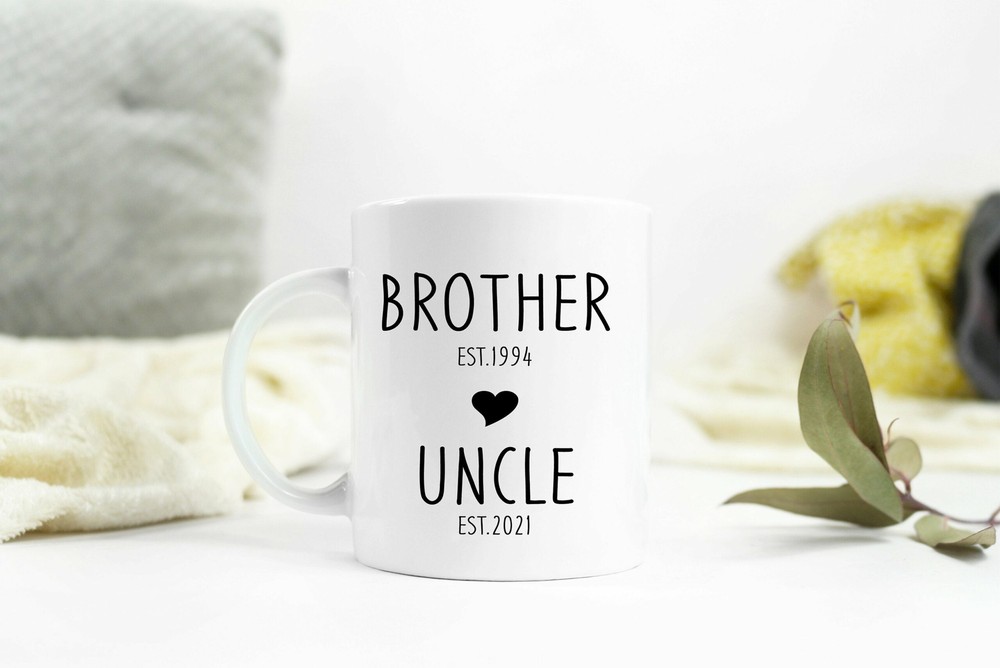 Brother Uncle Mug Pregnancy Announcement Custom New Uncle Gift New Baby
