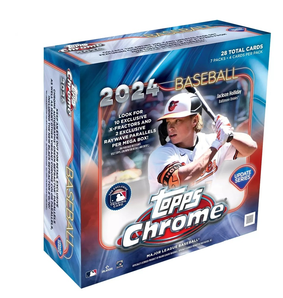 2024 Topps Chrome Update Baseball Factory-Sealed Mega Box