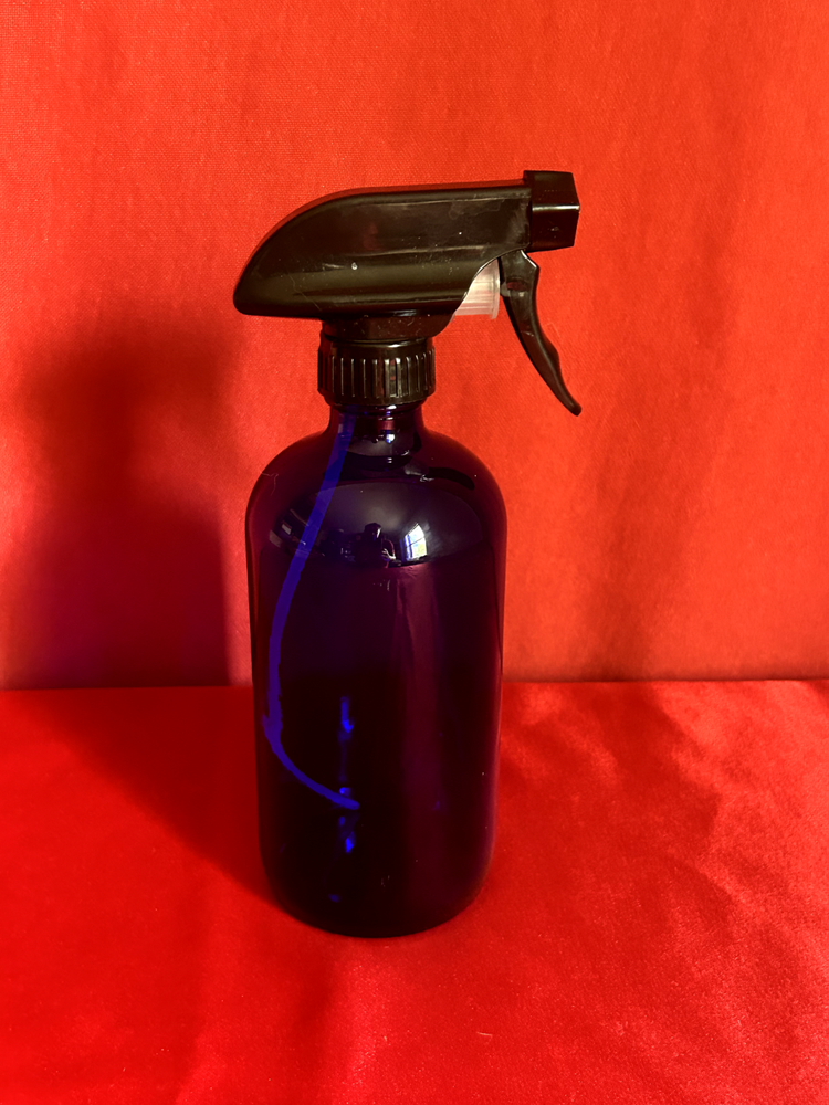 Cobalt Blue Glass Spray Bottle | 16 oz Single Glass Refillable Spray Bottle