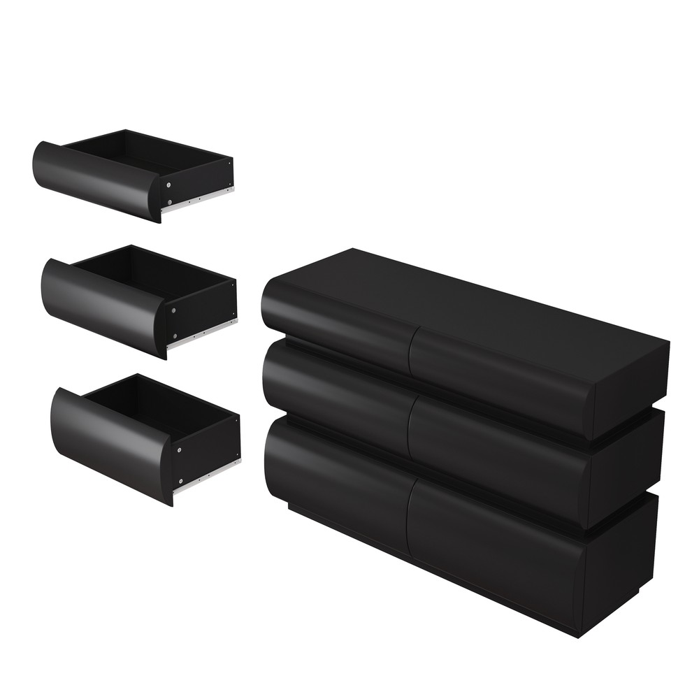 6-Drawer Dresser and Nightstand for Organized Clothing Storage